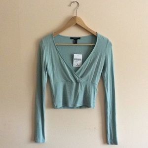 Forever 21 Long Sleeved Crop Top